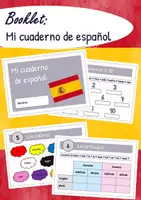 Vorschau - Arbeitsblätter - Booklet: Mi cuaderno de español - Deckblatt