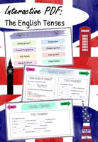 Vorschau - Arbeitsblätter - Interactive PDF - The English Tenses - Deckblatt