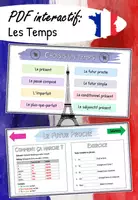 Vorschau - Arbeitsblätter - PDF interactif - Les Temps Français - Deckblatt