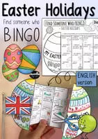 Vorschau - Arbeitsblätter - Find someone who... / Bingo - Easter Holidays (Englischunterricht) - Deckblatt