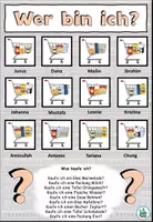 Aperçu - Jeux - Jeu "Wer bin ich?" Produkte im Supermarkt - Thème achats - Allemand - Page 2