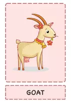 Vorschau - Bildkarten - Farm Animals – English Vocabulary Flashcards & Word Cards - Seite 1