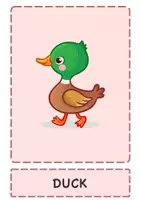 Vorschau - Bildkarten - Farm Animals – English Vocabulary Flashcards & Word Cards - Seite 2