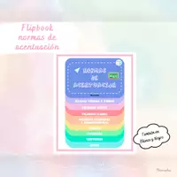Vista previa - Refuerzo / NEE / Materiales de apoyo - Flipbook de las normas de acentuación - Portada