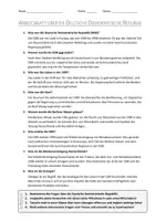 Vorschau - Arbeitsblätter - AB mit Fragen zum Thema "Deutsche Demokratische Republik" + Lösungsblatt + Infografik - Seite 2