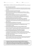 Vorschau - Arbeitsblätter - AB mit Fragen zum Thema "Deutsche Druckschrift" + Lösungsblatt - Seite 1