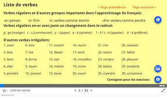 Vorschau - Interaktives Material - Carnet de conjugaison de verbes français - Seite 1