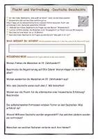 Vorschau - Arbeitsblätter - Vertreibung und Flucht in der deutschen Geschichte - Zweiter Weltkrieg, Nationalsozialismus, Dokumentation, Internetrecherche, QR-Code - Seite 1