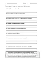 Vorschau - Arbeitsblätter - AB mit Fragen zum Thema "Deutsche Währung" + Lösungsblatt + Mindmap + Infografik - Deckblatt