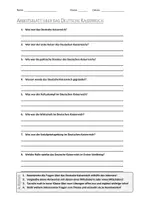 Vorschau - Arbeitsblätter - AB mit Fragen zum Thema "Deutsches Kaiserreich" + Lösungsblatt + Mindmap + Infografiken - Deckblatt