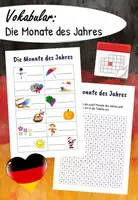 Vorschau - Arbeitsblätter - Die Monate des Jahres - Deckblatt
