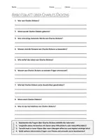 Vorschau - Arbeitsblätter - AB mit Fragen zum Thema "Charles Dickens" + Lösungsblatt + Infografik - Deckblatt