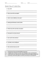 Vorschau - Arbeitsblätter - AB mit Fragen zum Thema "Dill" + Lösungsblatt - Deckblatt