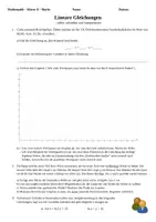 Vorschau - Arbeitsblätter - Lineare Gleichungen und Gleichungssysteme (+Geogebra, +Lösungen) - Seite 3