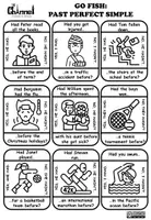 Vista previa - Juegos / Gamificación - Past Perfect Simple - Go Fish -B&W - página 2