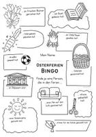 Vorschau - Arbeitsblätter - Osterferien-Bingo - Austausch nach den Ferien - Stundeneinstieg 🐇🐥 - Seite 3