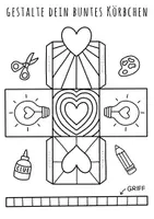 Vorschau - Mal- und Bastelvorlagen - Geschenkkörbchen basteln - Bastelvorlagen für den Muttertag - Seite 3