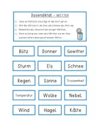 Vorschau - Anderer Materialtyp - Wörter mit individueller Auftragskarte zum WETTER - Seite 1