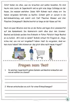 Vista previa - Hojas de trabajo - Leer texto "Gulnabi und Beslind im Supermarkt" Productos en el supermercado - Tema de la compra - Alemán - página 2