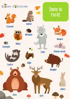 Aperçu - Apprentissages en autonomie - Affiche - Animaux La Forêt - Graines d'Optimisme - Page de couverture