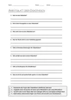 Vorschau - Arbeitsblätter - AB mit Fragen zum Thema "Diskothek" + Lösungsblatt + Infografik - Deckblatt