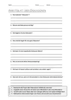 Vorschau - Arbeitsblätter - AB mit Fragen zum Thema "Diskussion" + Lösungsblatt + Infografik - Deckblatt