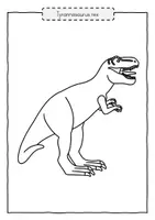 Vorschau - Unterrichtsreihen - Dinosaurier - Ausmalbilder - Seite 1