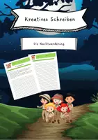 Vorschau - Arbeitsblätter - Kreatives Schreiben - Geschichte weiterschreiben - Die Nachtwanderung - Deckblatt