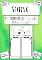 Vorschau - Unterrichtsreihen - Sexting: Ganze Einheit - Einstieg, Informationen, Wissenstext, Umfragen (fachübergreifend) - Deckblatt
