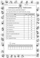 Vorschau - Arbeitsblätter - Lesespaziergang Halloween (3-fach differenziert) - Seite 3