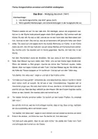 Vorschau - Stundenentwürfe - Merkmale der Kurzgeschichte sowie Anleitung zum Verfassen einer Inhaltsangabe und tiefergehende Aufgaben zu einer Kurzgeschichte - Seite 2