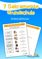 Vorschau - Arbeitsblätter - 7 Sakramente Grundschule - Arbeitsblätter Religion - Deckblatt