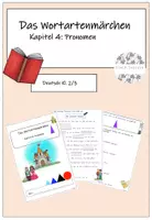 Vorschau - Arbeitsblätter - Das Wortartenmärchen Kapitel 4: Pronomen - Deckblatt