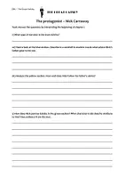 Vorschau - Arbeitsblätter - The Great Gatsby - Worksheet Chapter 1 - Exposition - Seite 1