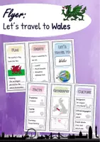 Vorschau - Arbeitsblätter - Flyer - Let's travel to Wales - Deckblatt