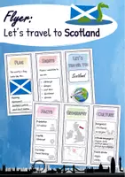 Vorschau - Arbeitsblätter - Flyer - Let's travel to Scotland - Deckblatt