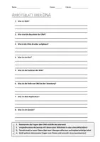 Vorschau - Arbeitsblätter - Lernposter + AB mit Fragen zum Thema "DNA" + Lösungsblatt + Infografik - Seite 1