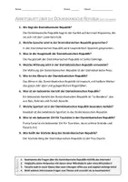 Vorschau - Arbeitsblätter - AB mit Fragen zum Thema "Dominikanische Republik" + Lösungsblatt - Seite 1
