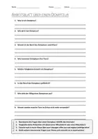 Vorschau - Arbeitsblätter - AB mit Fragen zum Thema "Dompteur" + Lösungsblatt - Deckblatt