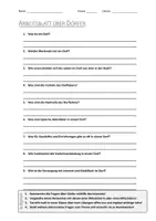 Vorschau - Arbeitsblätter - Lernposter + AB mit Fragen zum Thema "Dorf" + Lösungsblatt + Infografik - Seite 1