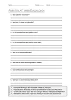 Vorschau - Arbeitsblätter - AB mit Fragen zum Thema "Download" + Lösungsblatt - Deckblatt