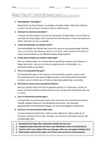 Vorschau - Arbeitsblätter - AB mit Fragen zum Thema "Download" + Lösungsblatt - Seite 1