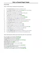 Vorschau - Arbeitsblätter - Past vs Present Perfect Simple - Explanation, Exercises and Solutions - Seite 3