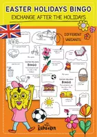 Vorschau - Arbeitsblätter - Osterferien Bingo Englisch - Easter holidays - Exchange after the Holidays 🐇🐥 - Deckblatt