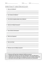 Vorschau - Arbeitsblätter - AB mit Fragen zum Thema "Drehbuch" + Lösungsblatt + Infografik - Deckblatt