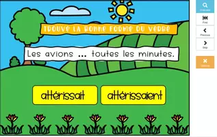 Aperçu - Apprentissages en autonomie - BOOM CARDS L' imparfait 2eme groupe | Verbes en -ir - Page 2