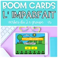 Aperçu - Apprentissages en autonomie - BOOM CARDS L' imparfait 2eme groupe | Verbes en -ir - Page de couverture