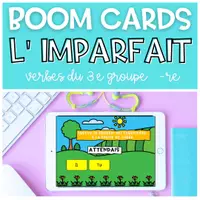 Aperçu - Apprentissages en autonomie - Kit Ensemble BOOM CARDS L' Imparfait - Page 1