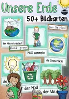 Vorschau - Spiele - Unsere Erde / Umwelt - 50+ Bildkarten (Deutsch / DaF / DaZ) - Seite 1