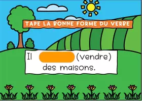 Aperçu - Apprentissages en autonomie - BOOM CARDS L' imparfait 3e groupe | Verbes en -re - Page 3